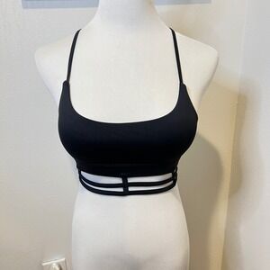 Black Ribbed Textured Knit Accented Trim Cozy Long Sleeve Top Women's